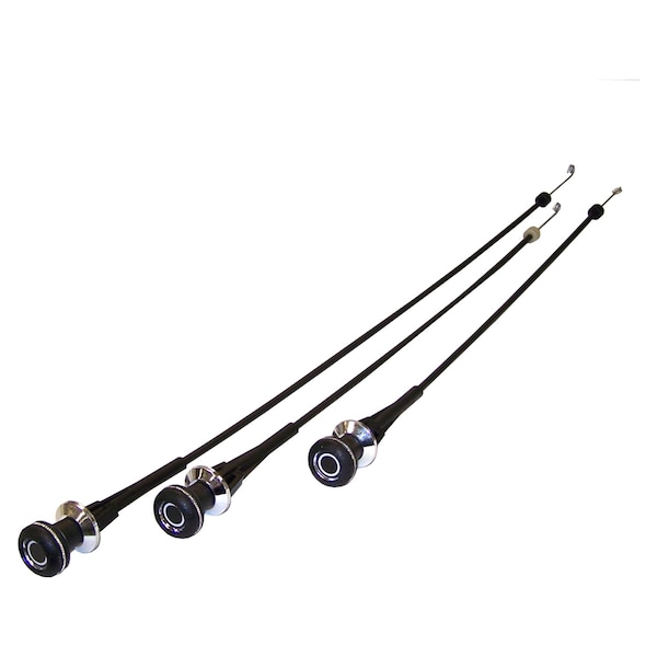 Crown Automotive 3-PIECE CJ CABLE KIT (HEATER, TEMP, AIR) 5463657K - main